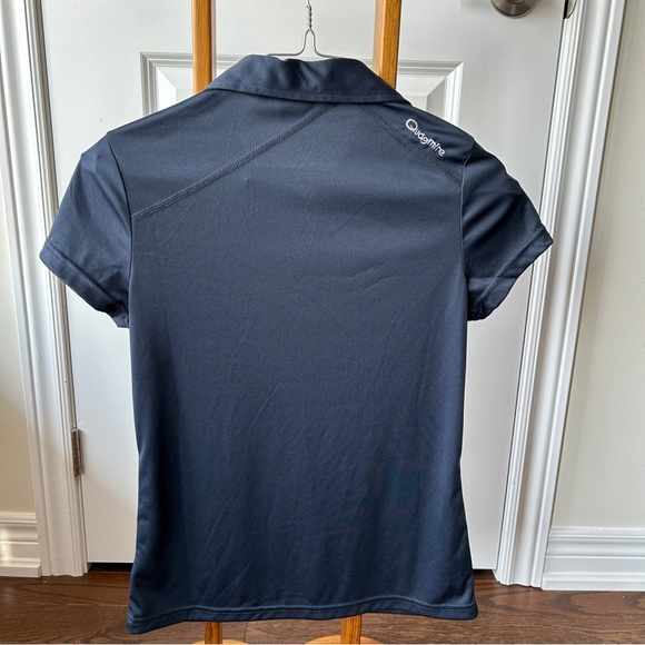 Quagmire Navy Blue Polyester Golf Shirt Women Size Small - Picture 5 of 9